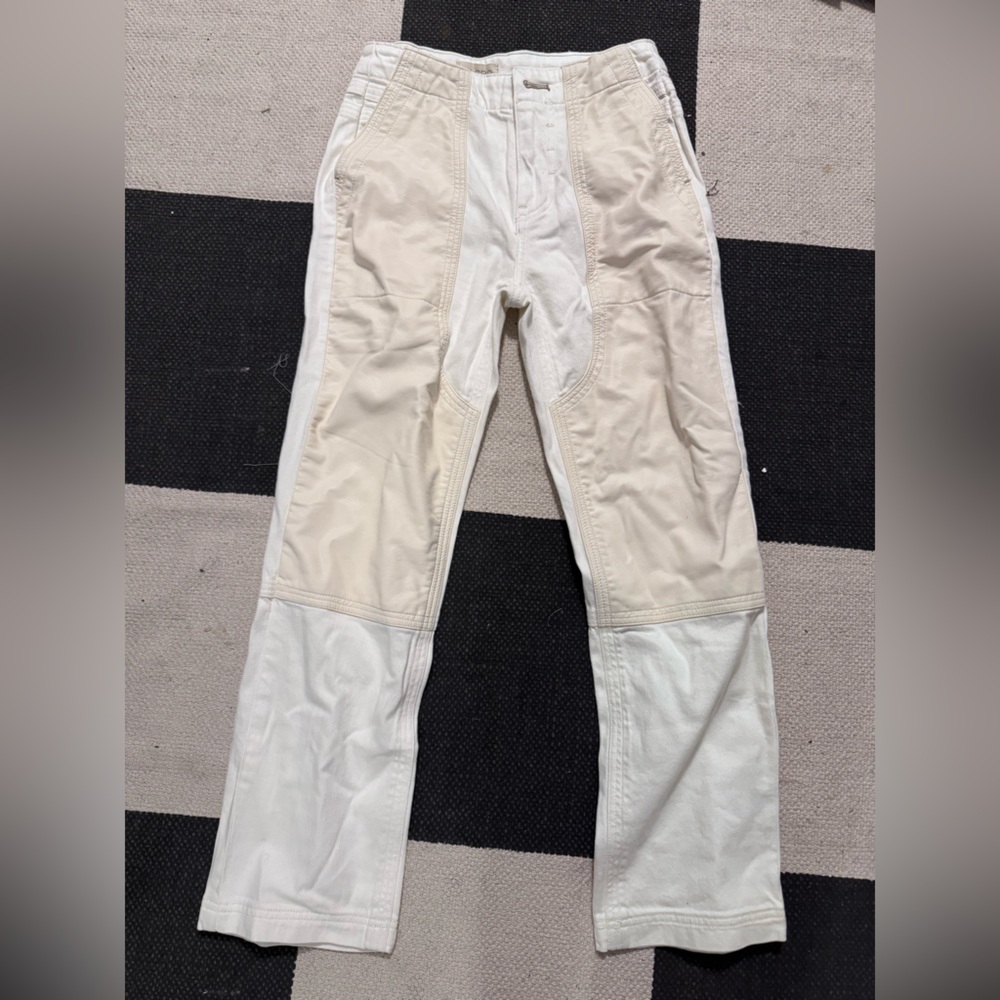 Pilcro pants with leather patches size 24